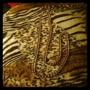 Men's gold plated necklace